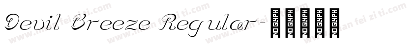 Devil Breeze Regular字体转换